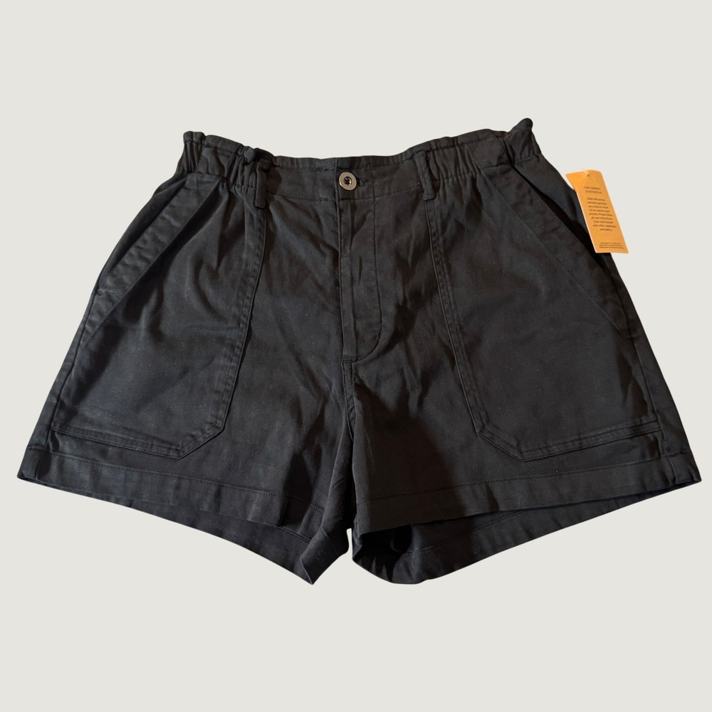 Eddie Bauer Womens Everyday Shorts S Black High-Rise Utility Gorpcore Outdoor
